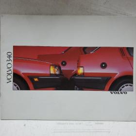 1989年 富豪 沃尔沃 340 轿车 目录 汽车 Volvo 画册 广告宣传册 目录 样本