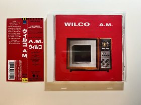 Wilco - A.M，CD，首专，95年日版首版，带侧标，独立另类摇滚，外壳磨痕，盘面轻微痕迹