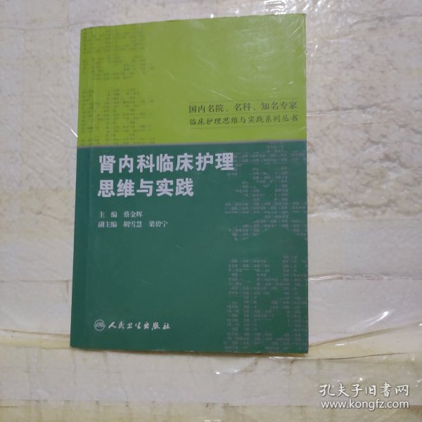 国内名院、名科、知名专家临床护理实践与思维系列丛书·肾内科临床护理思维与实践