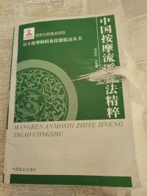 盲人按摩师职业技能提高丛书：中国按摩流派技法精萃（大字本）