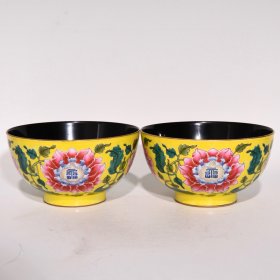 《精品放漏》康熙乌金釉碗——清代瓷器收藏