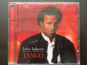 光盘唱片 CD《Julio Iglesias TANGO（胡里奥·伊格莱西亚斯   探戈）》美版专辑 (实物拍图）Sony Music Entertainment（Holland） B.V出品 有大海报歌词  发行编号：486675 2  发行时间：1996年