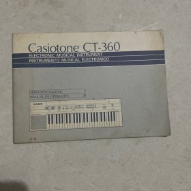 Casiotone CT-360 卡西欧电子琴说明书 英文版