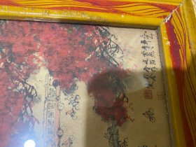 70年代木框画镜框画挂画