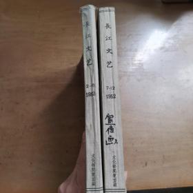 长江文艺（1952年2-12月号）总第37-47期合订两本含停刊号多精美图画连环画页