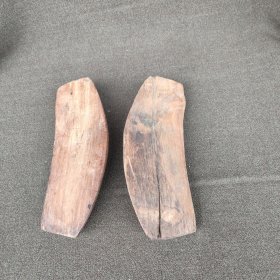 晚清民国左木卜卦板一对