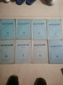 体育科技资料1973年（1、13、18）、1976年（5）、1977年（4）、1978年（26）、1979年（15、18）合售