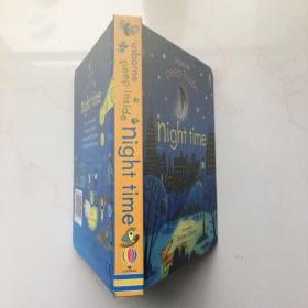 Usborne peep inside night Time【精装   翻翻书