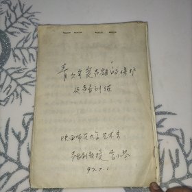 陕西师大艺术学院副院长、音乐系主任李小琴手稿一沓