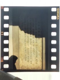 1984年彩色底片一张，拍摄图为“重修振风塔记”碑文
