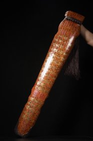 木胎大漆描金七弦古琴 长120cm 宽18.5cm 高9cm 重2385克 ..