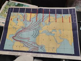 地理教学参考挂图 墨西哥湾暖流对气候的影响