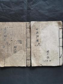 建国后中医手抄《时病辨论》2本。