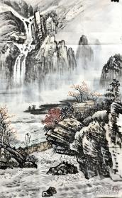 国画竖幅山水836