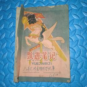 1962年跃进笔记本（内容为八月份伙食领款登记簿）