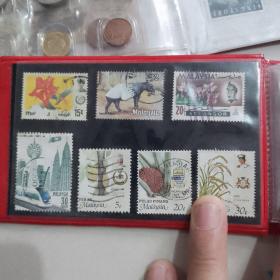 马来西亚硬币，微缩版纸币，邮票