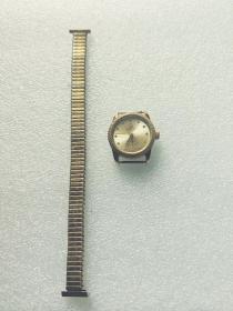 武汉牌女式镀金机械手表(国产65)
