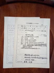 地质泰斗张伯声签名钤印、知名地质学者谢广成、李侠入会申请书两则