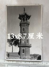 民国抗战时期内蒙古呼和浩特清真寺望月楼原版老照片