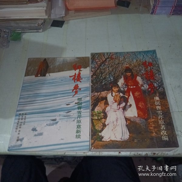 红楼梦：据曹雪芹原意新续 根据曹雪芹原著改编 共两本打包 1987年一版一印
