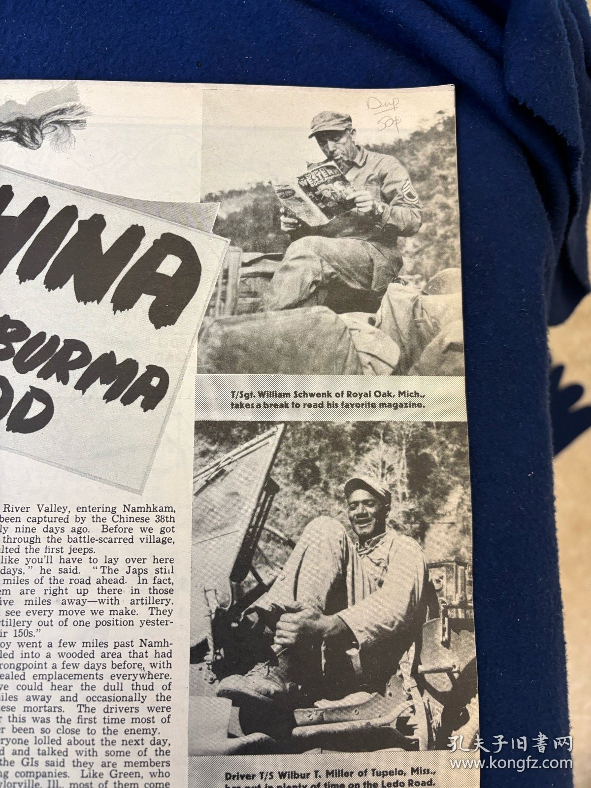 1945年3月刊美国陆军周刊《Yank》杂志，中国的滇缅公路，昆明（多图）；转战日本东京