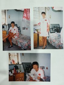 刘-棨-林旧藏：原中国女足运动员 刘爱玲 五寸老照片1组3张