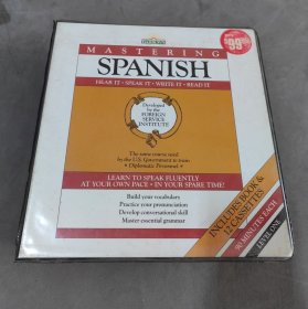 Mastering Spanish掌握西班牙语，书+12盘磁带