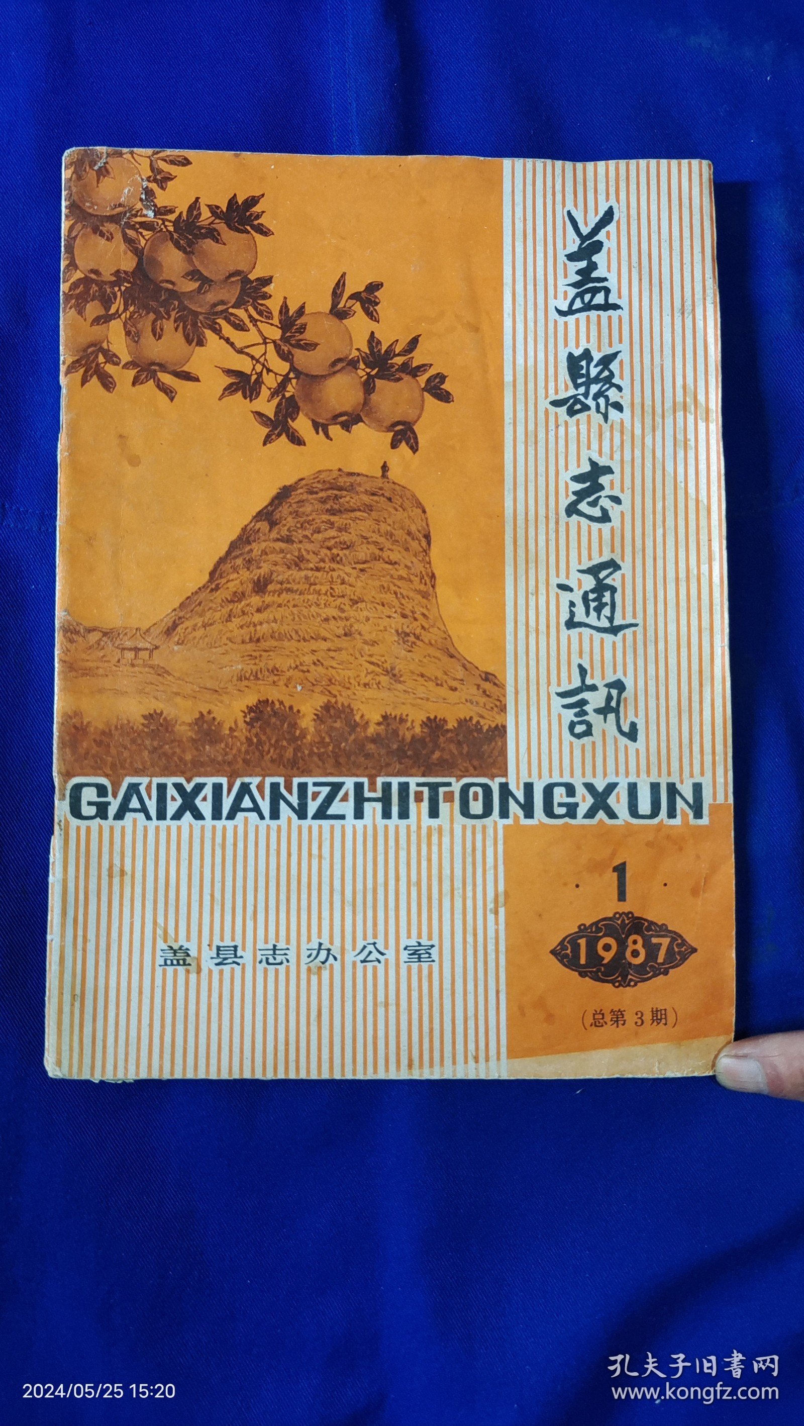 盖县志通讯 1987 1. （沈延毅为本刊刊名题字照片，1948年盖县赤山剿匪始末，盖县旧时历代县官表---清代康熙至宣统、民国元年至民国18年、伪满时期至国民党时期，盖县早期戏剧活动，民国时期盖县医药业....）