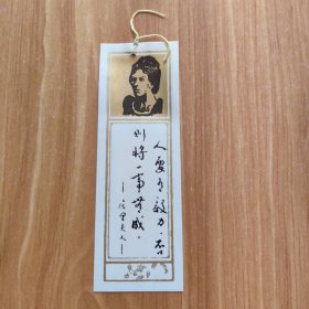 居里夫人箴言——塑料书签