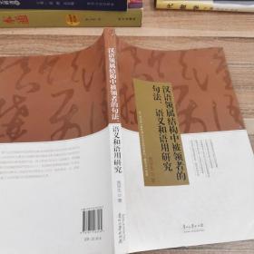 汉语领属结构中被领者的句法、语义和语用研究