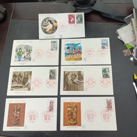 法国红十字附捐邮票首日封4年4套7枚，都是官方首日封，背面有文字说明，法国红十字附捐首日封市场价较高，外邮市场抢手货，本店邮品满25元包邮。本店还在孔网开“韶州邮社”