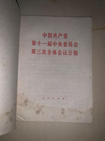 中国共产党第十一届中央委员会第三次全体会议公报（毛泽东同志发动这样一场错误、适当的时候作为教训加以总结、但不应匆忙进行、、