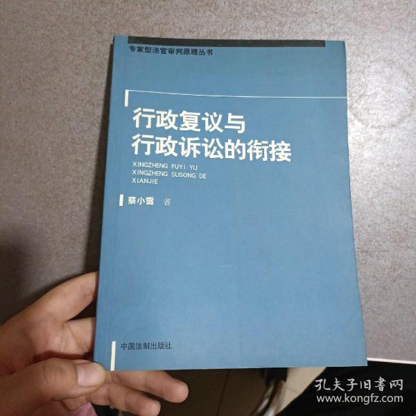 行政复议与行政诉讼的衔接——专家刑法官审判原理丛书