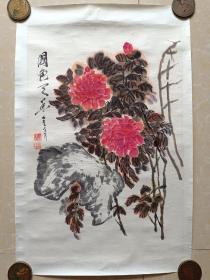 花鸟画，托片，纯手绘！