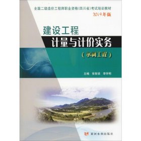 建设工程计量与计价实务(水利工程) 2019 9787550925144 张智涌,李学明 编 黄河水利出版社