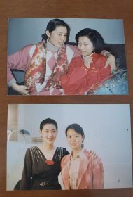 著名主持人、演员倪萍年轻时合影2张，其中一张有背题。存放位置2-2-2