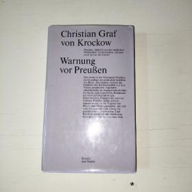 christian graf von krockow warnung vor preuben 精装本【237】