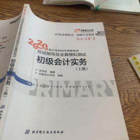 2020年会计专业技术资格考试应试指导及全真模拟测试初级会计实务 上册