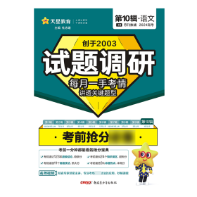 暂2023-2024年试题调研第10辑 考前抢分必备 语文 9787559095404 杜志建 新疆青少年出版社