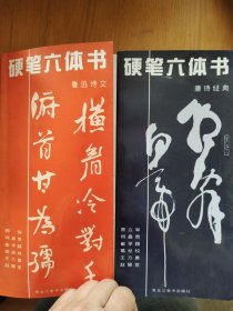 硬笔六体书.唐诗经典，鲁迅诗文（两本合售）