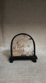 上世纪八十年代， 木画摆件，非常精巧！福建闽侯县化龙木画厂 出品！保存挺好【SW】
