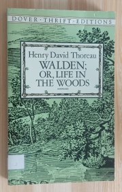 英文书 Walden: or, Life in the Woods by Henry David Thoreau (Author)