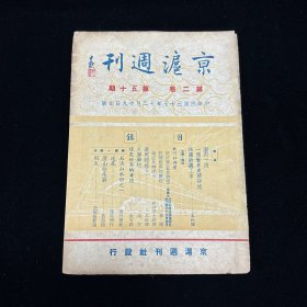 民国期刊：京沪周刊  第二卷 第五十期  民国三十七年十二月十九日出版 1948年12月出版