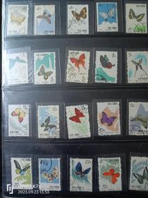 特56蝴蝶邮票一套