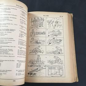 BILD-WORTERBUCH   德捷图片字典（1956年版   大量精美插图）  书角破损