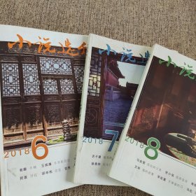 《小说选刊》2018年6-7-8期，三册合售