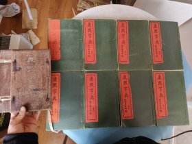 清光绪11年 康熙字典(八册一套全)木夹板装 点石齋第八次印
