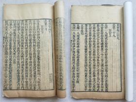 宋书百官志39-40•明末木刻本古籍一册.书册尺寸约28.4cmx18cm.大约35.5个筒子页.老破残古旧文本.完美主义者勿扰。