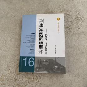 刑法分则实务丛书·刑事案例诉辩审评：绑架罪非法拘禁罪