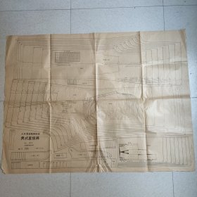 80年代上海服装裁剪纸样 男士直筒裤（一大张全）87x115厘米